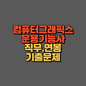 컴퓨터그래픽스운용기능사